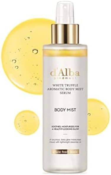 d'alba Piedmont 2PCS White Truffle Aromatic Body Mist Serum 180ml glowy hydrating body serum spray, go-to body mist for dry and damaged skin