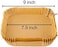 Croask 7.9 inch Air Fryer Disposable Paper Liner for Philips Air Fryer,Instant Vortex,COSORI Air Fryer,100 Pcs Square Air Fryer Paper Liner,Non-stick Parchment Liners,Air Fryer Accessories