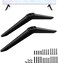 Dinghosen TV Stand for Westinghouse Roku TV Legs, TV Stand Legs for Compatible with Holes Center Distance 1.3cm/0.51inch - 2.4cm/ 0.94inch, Please Measure Distance Between TV Bottom Two Holes, Black