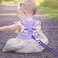 Accmor Toddler Harness LeashAnti Lost Wrist Link, Kids Butterfly Harnesses with Children Leashes, Cute Baby Leash Walking Assistant Wristband Strap Tether for Girls Outdoor (Purple