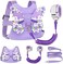 Accmor Toddler Harness LeashAnti Lost Wrist Link, Kids Butterfly Harnesses with Children Leashes, Cute Baby Leash Walking Assistant Wristband Strap Tether for Girls Outdoor (Purple