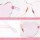 AEAHALY Heart Sunglasses for Women and Kids Rimless Heart Shaped Sunglasses Heart Glasses Bachelorette Bride Party Favor