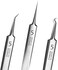 BLAAROOM Professional Blackhead Remover Pimple Popper Tool,Comedones Extractor Acne Removal Tweezers for Blemishs，Whitehead Popping,Zit Removing for Nose Face,Stainless Steel Makeup Tool