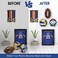 PUERSI Ball Holder Wall Mount Ball Storage Display WoodMetal for Basketball Football Soccer Volleyball, Rustic Brown