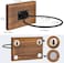 PUERSI Ball Holder Wall Mount Ball Storage Display WoodMetal for Basketball Football Soccer Volleyball, Rustic Brown