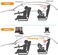 ALLRUBY Baby Car Mirror 1080P HD 4.3'' Monitor Camera,Night Vision Safety Car Seat Monitor with Wide Crystal Clear View