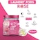 WBM Natural Solution 5-in-1 Laundry Pods, Total 96 Count, Ultra Concentrate with Powerful Stain Lifter Technology, Fabric Softener With Rose Extracts, Detergent Pods, 32 Count/Each (Pack of 3