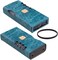 جراب MITER لجهاز Chord Mojo 2Poly المحمول DAC، غطاء مصنوع يدويًا من جلد بويبلو الإيطالي (Mojo 2Poly باللون الأزرق التركي)