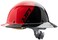 LIFT Safety DAX Fiber Resin Full Brim Hard Hat (50/50 Gloss Red/Black