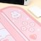 BelugaDesign Bunny Desk PadNS Switch Keyboard Gaming Mat Large Mat MousepadPastel Pink Animal Kawaii Cute Anime Desk Blotter Protector (Pink Rabbit, Large