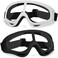 YSCare 2 Pack Protective Goggles Safety Glasses Eyewear Compatible with Nerf Guns for Kids Teens Game Battle(BlackWhite