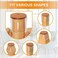 JIENO 24 Pcs Chair Leg Floor Protectors for Hardwood Floors Silicone Covers to Protect Wood Tile Floors Felt Bottom Furniture Leg Caps Non Slip Reduce Noise (M-Transparent