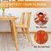 JIENO 24 Pcs Chair Leg Floor Protectors for Hardwood Floors Silicone Covers to Protect Wood Tile Floors Felt Bottom Furniture Leg Caps Non Slip Reduce Noise (M-Transparent