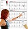 XUHANWEN Large Wall Calendar Dry Erase 3 Month,36x24 Jumbo Undated Quarterly White Board Calendar For Medium Office,Giant Reusable Laminated 90 Days Planner,Big Multi Months Planning Poster