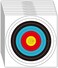 THREE ARCHERS 30pcs Targets Paper Standard Archery 40cm 10 Ring Bow and Arrow Targets for HuntingShooting Archery Accessories for Target Practice