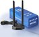 Eightwood Dual Band WiFi Antenna 2.4GHz 5GHz RP-SMA WiFi Antennae with 6.5ft Extension Cable for PC Desktop Computer PCI PCIe WiFi Bluetooth Card Wireless Network Router