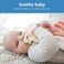 Dr. Brown's HappyPaci 100% Silicone Baby Pacifier, Contoured One-Piece Design, Black, Cool Gray, White, 0-6m, BPA-Free, 3 Pack