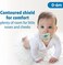 Dr. Brown's HappyPaci 100% Silicone Baby Pacifier, Contoured One-Piece Design, Cool Gray, Green, Ecru, 0-6m, BPA-Free, 3 Pack