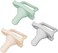 Dr. Brown's HappyPaci 100% Silicone Baby Pacifier, Contoured One-Piece Design, Cool Gray, Green, Ecru, 0-6m, BPA-Free, 3 Pack