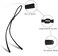HALF CRESCEN Glasses Strap (Pack of 6Glasses Holder, Soft Elastic Nylon Sunglass Strap for Men Women