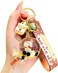 HSYHERE Men Women Creative Interesting Floating Milk Tea Brown Bear Lucky Bottle Keychain Keyrings