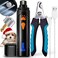 YABIFE Dog Nail Grinder, Dog Nail Trimmers and Clippers Kit, Super Quiet Electric Pet Nail Grinder, Rechargeable, for Small Large DogsCats ToenailClaw Grooming,3 Speeds, 3 Grinding Wheels