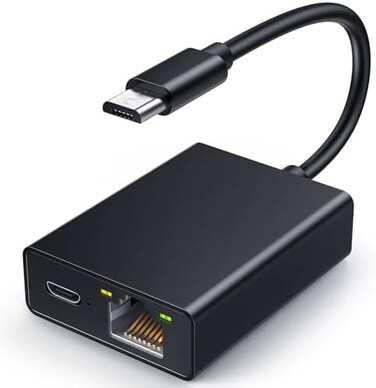 Electop Ethernet Adapter for Fire TV Stick, Micro USB to RJ45 Ethernet Network Adapter Compatible with 4K Fire Stick ,Chromecast Google Home Mini and More Streaming TV Sticks(Adhesive Tape Included