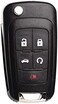 MechanMagic Remote Flip Key Fob Replacement Fits for Chevy Cruze Equinox Camaro Malibu Sonic Impala Buick LaCrosse Regal Verano Encore Allure GMC Terrain 2010-2021 Keyless Entry Remote Control OHT0106