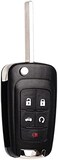 MechanMagic Remote Flip Key Fob Replacement Fits for Chevy Cruze Equinox Camaro Malibu Sonic Impala Buick LaCrosse Regal Verano Encore Allure GMC Terrain 2010-2021 Keyless Entry Remote Control OHT0106
