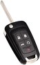 MechanMagic Remote Flip Key Fob Replacement Fits for Chevy Cruze Equinox Camaro Malibu Sonic Impala Buick LaCrosse Regal Verano Encore Allure GMC Terrain 2010-2021 Keyless Entry Remote Control OHT0106