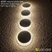 Lacasa Solar Deck Lights Outdoor Waterproof LED Solar Step Lights Driveway Lights, White 4000K, for Garden Yard Patio Pathway, Round, 4 Pack