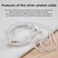 FAAEAL KZ ZSN Pro Earphone Upgraded Cable 0.75mm 2Pin High Purity Silver-Plated Replacement Headsets Wire for KZ ZSN EDX ZEX ZS10 PRO EDS DQ6S ZES DQ6 ZAS ASF ASX Zax Headphones (with Mic, C Pin