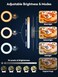 LUXSURE Ring Light for Desk with Stand,Overhead Camera/Phone Mount with 10.5" Ring Lights for iPhone,Phone Tripod with Light Adjustable Lighting for Video Recording,Cooking,Live Stream,Content Creator