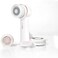 Vanity Planet Raedia 2.0 Facial Cleansing Brush, 4 Interchangeable Brush Heads, White - Daily Cleansing Face Exfoliator for GlowingAcne Prone Skin - Lightweight Silicone Water-Resistant Body Brush