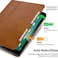 جراب جلدي من Gexmil لجهاز iPad Air مقاس 11 بوصة M3 2025/ M2 2024، وجراب لجهاز iPad Air مقاس 10.9 بوصة من الجيل الخامس/الرابع 2022/2020، غطاء من الجلد الطبيعي عالي الجودة، خاصية التشغيل/الإيقاف التلقائ