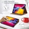 جراب جلدي من Gexmil لجهاز iPad Air مقاس 11 بوصة M3 2025/ M2 2024، وجراب لجهاز iPad Air مقاس 10.9 بوصة من الجيل الخامس/الرابع 2022/2020، غطاء من الجلد الطبيعي عالي الجودة، خاصية التشغيل/الإيقاف التلقائ
