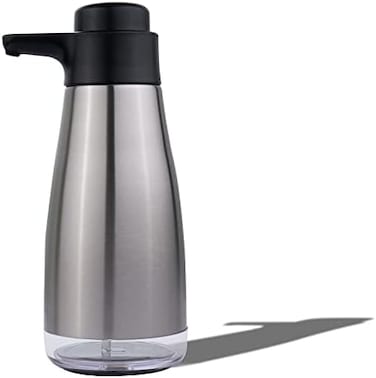 AIKE 15 oz Soap Dispenser, Washing up Liquid Dispenser for Kitchen, Stainless Steel Dish Soap Dispenser Manual Pump