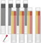 Hiboom 2.8 mm Pencil Refills for Carpenter Mark Pencils, Solid Deep Hole Mechanical Construction Pencil Replacements, Pencil Refills for Woodworking Scriber Marking Architect Drawing, Refills Only (48