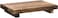 Nuogo Rustic Wood Riser Tray for Kitchen Sink - Bathroom Soap Stand and Display for Bottles, Candles, Dishes - Brown, 9 x 6 Inch