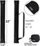 Cosmos Cue Stick Carrying Bag for 1/2 Billiard Stick Storage, 32 Inches Black Color, with Mini Zipper Storage Pouch