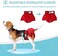Avont 3 Pack Washable Dog Diapers Female (XS/6"-8.5", Reusable Dog Period Diapers Cover, Female Dog Diapers for Heat Cycle, Incontinence, Girl Dog Diapers Dress -Red/Blue/White