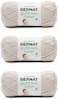 Bernat Softee Baby Cotton Feather Gray Yarn - 3 Pack of 120g/4.25oz - Blend - 3 DK (Light- 254 Yards - Knitting/Crochet