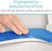 Vive Gel Toilet Seat Cushion Cover - Fits Elongated and Standard Toilet Models - Adhesive Padded Cushions for Pressure Relief (Blue
