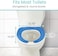 Vive Gel Toilet Seat Cushion Cover - Fits Elongated and Standard Toilet Models - Adhesive Padded Cushions for Pressure Relief (Blue