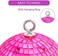 Javik Pink Mirror Disco Ball 6 inch Small Reflects Light Mirror Ball with Hanging Rings for Party Decorations, 70s Theme Party, Christmas Decorations, DJ, Wedding, Birthday