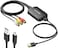 محول Viagkiki من RCA إلى HDMI، محول AV إلى HDMI، محول صوت وفيديو مركب من RCA إلى HDMI لأجهزة PS1، PS2، PS3، STB، Xbox، VHS، VCR، مشغلات أقراص Blu-ray DVD (يتضمن كابل HDMI)
