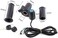 Tbest Half Throttle Electric Bike,Universal E Bike Throttle Grip Electric Bike Motor Scooter Speed ControllerCable Set,12V 99V Half Wrist Grip Throttle Handle with LED Display Key