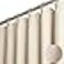 BTTN Extra Long Shower Curtain 72x96 inches, Tall Linen Textured Heavy Duty Fabric Shower Curtain Set with 12 Plastic Hooks, Large Classic Hotel Polyester Cloth Shower Curtains for Bathroom, White