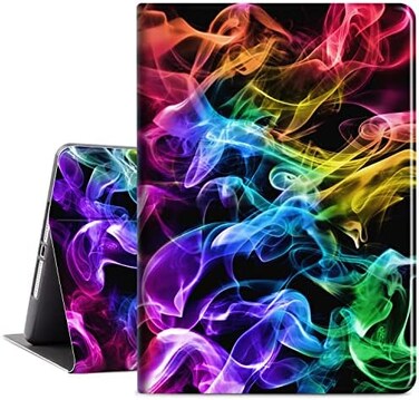 جراب Vimorco Slim لجهاز iPad من الجيل الخامس/السادس مقاس 9.7 بوصة (2017/2018)، ولجهاز iPad Air 1/2، غطاء جلدي PU مقاوم للصدمات مع حامل قابل للتعديل لجهاز Apple iPad من الجيل الخامس/السادس، بنقشة دخان