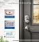 Veise Keyless Entry Door Lock, Electronic Keypad Deadbolt, Keyed Entry, Auto Lock, Anti-Peeking Password, Back LitEasy Installation Design, Satin Nickel